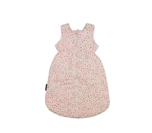 Krémový květinový spací pytel