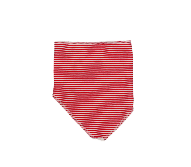 Červeno-bílý pruhovaný bryndák Mothercare
