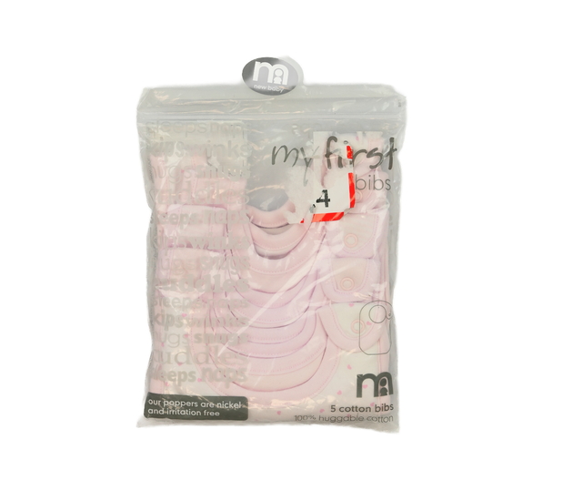 Nové růžové bryndáky 5 ks Mothercare