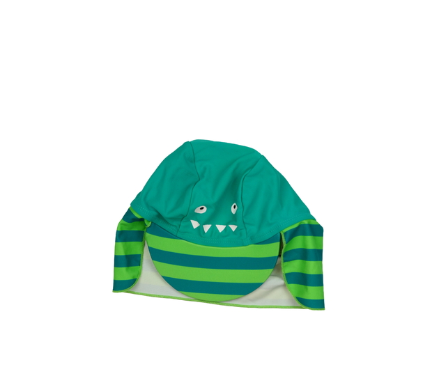 Zelená čepice s ochrannou krku