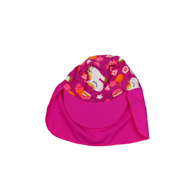 Růžová čepice s ochrannou krku