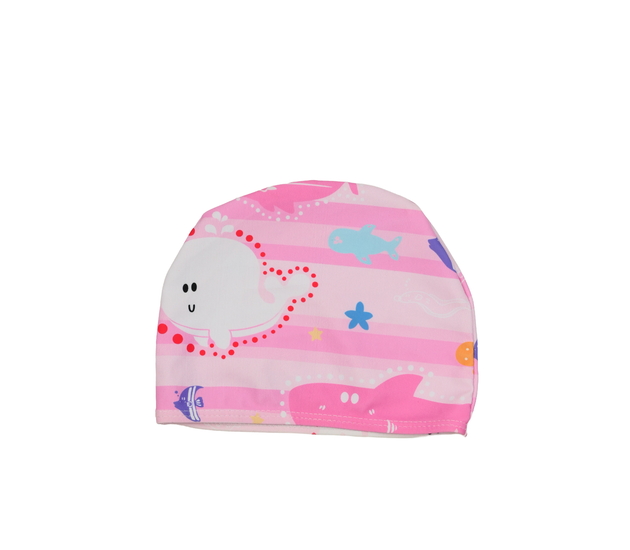 Růžová koupací čepice