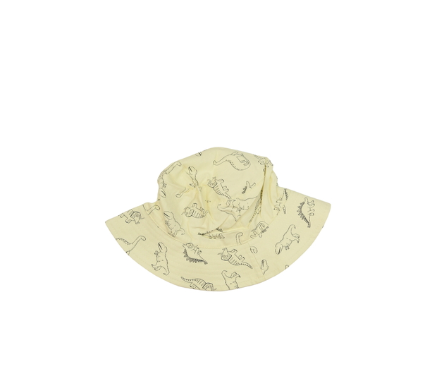 Krémový dinosauří klobouk s úchytem pod krk vel. 5