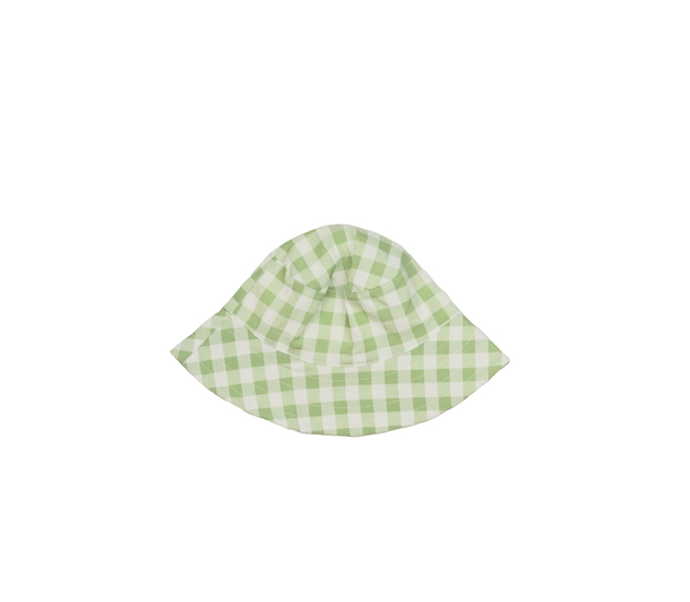 Zelený kostkovaný klobouk vel. 44 cm Tu