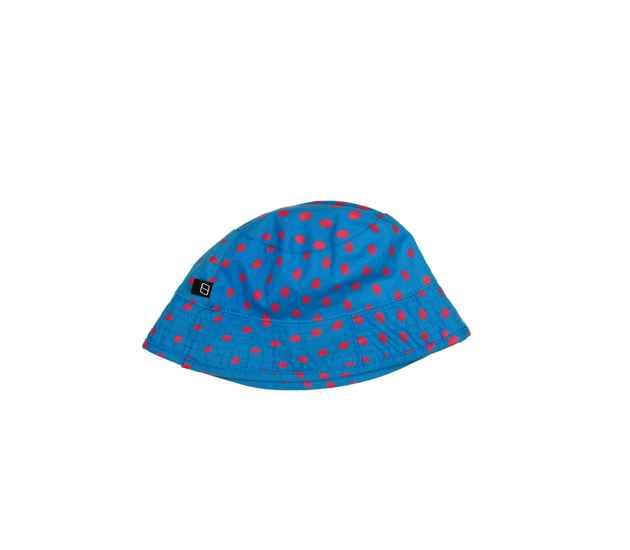 Modročervený oboustranný klobouk