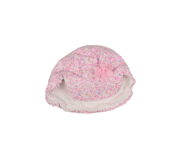 Růžová květinová čepice Nutmeg 