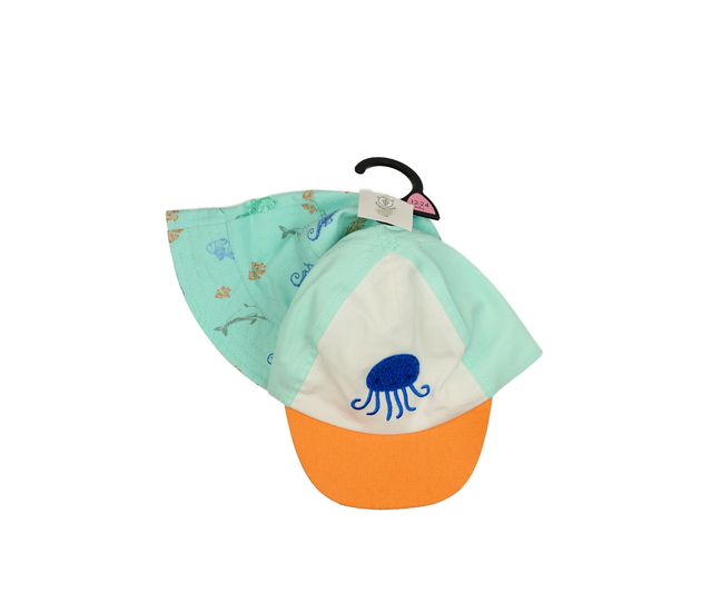 Nový tyrkysový klobouk a kšiltovka F&F