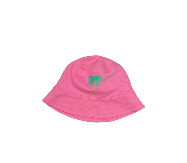 Růžový klobouk s palmou F&F