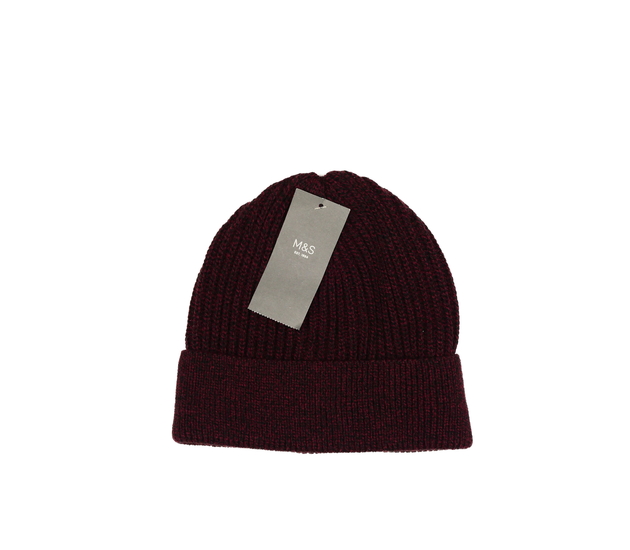 Nová tmavě červená čepice M&S