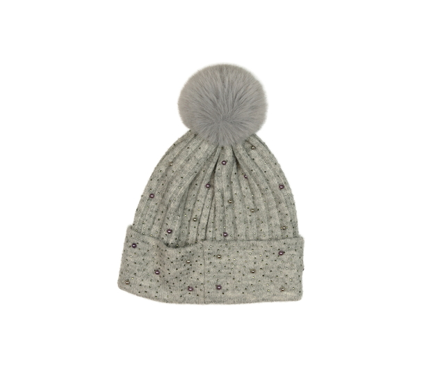 Šedý kulich s perličkami F&F