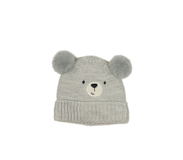 Šedá čepice s čumáčkem a podšívkou F&F