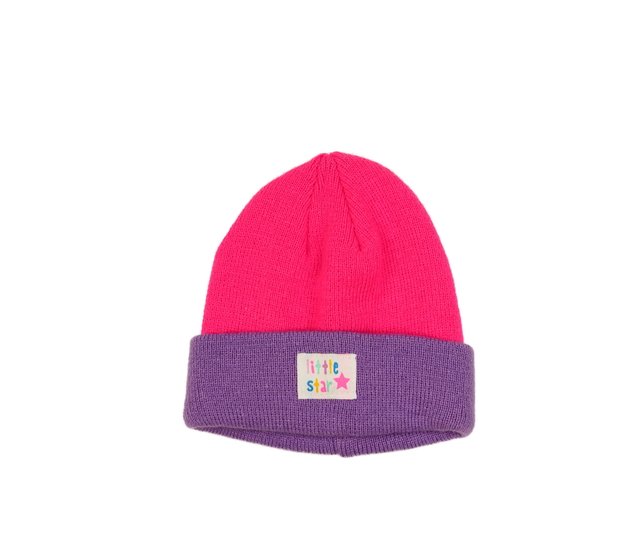 Růžovo-fialová čepice 
