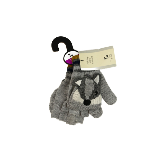 Nové šedé rukavice s čumáčkem Tu