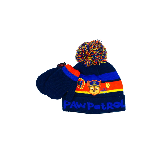 Modrá čepice a rukavice Tlapková Patrola 