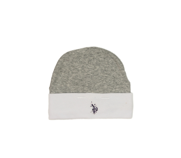 Šedo-bílá čepička 