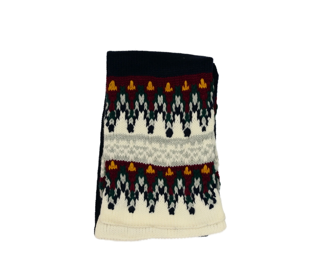 Tmavá vzorovaná šála 105 cm Primark 