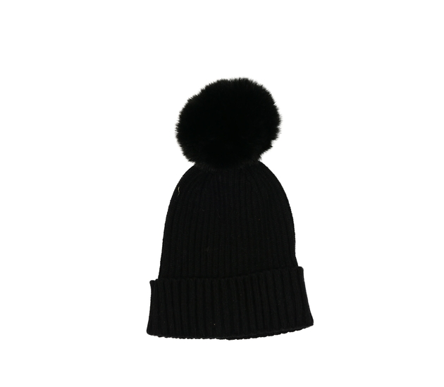 Černá žebrovaná čepice George