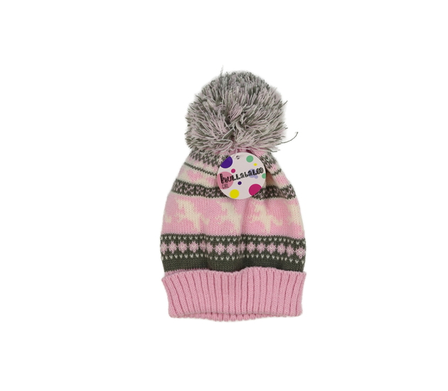 Nová růžová zdobná čepice 