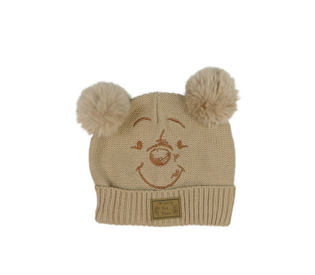 Hnědá čepice Medvídek Pú 