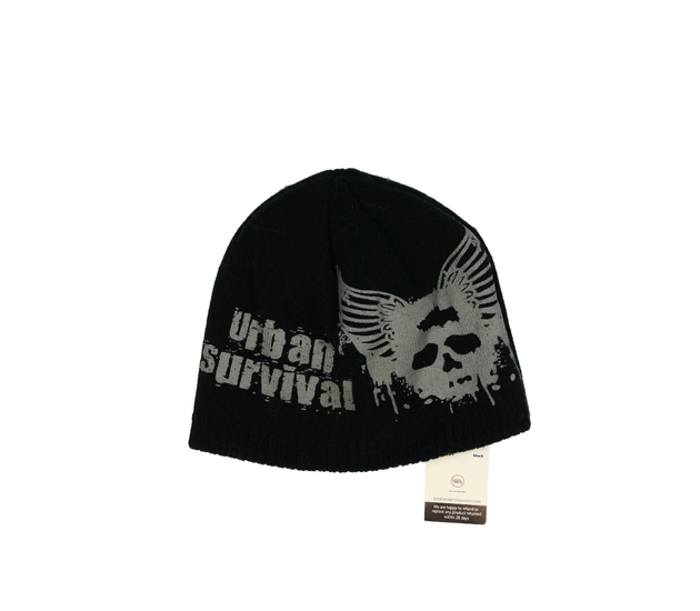 Nová černá stylová čepice George