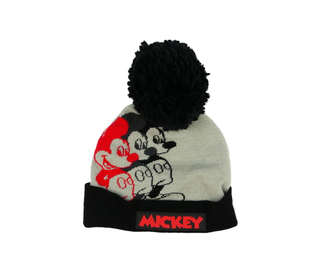 Šedo-černá čepice Mickey George