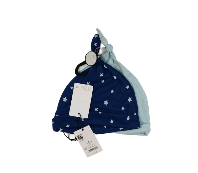 Nové modré bavlněné čepičky M&Co  