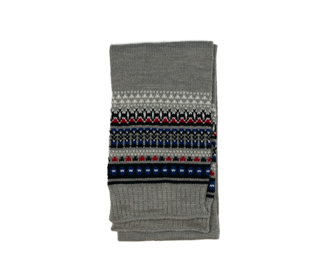 Šedá vzorovaná šála Next