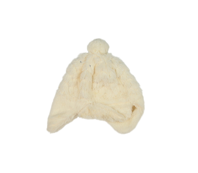 Krémová chlupatá čepice Bluezoo