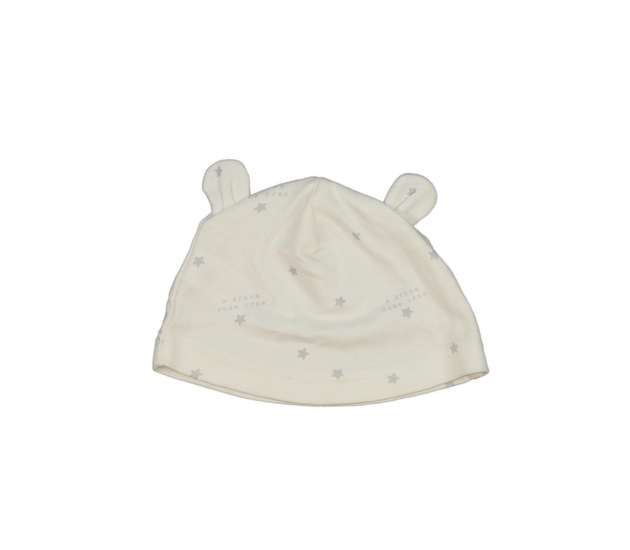 Bílá bavlněná čepička s hvězdami George