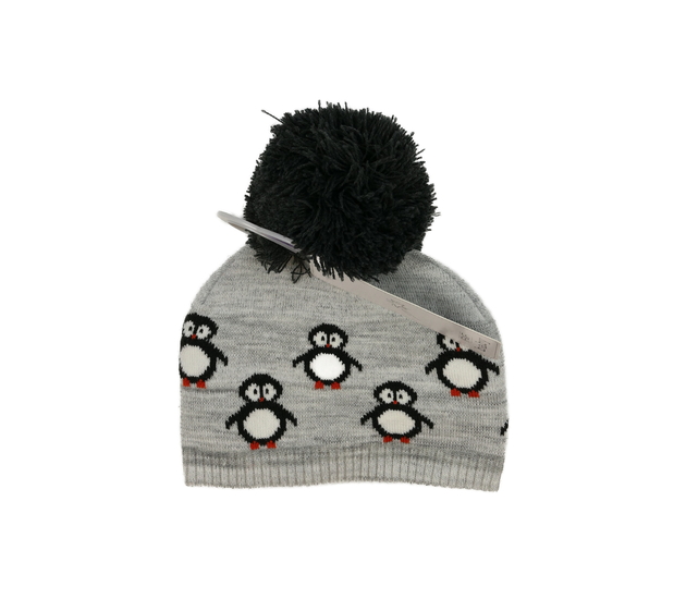 Nová šedá čepice s tučňáky F&F