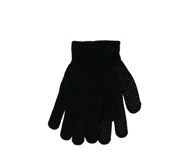 Černé protiskluzové rukavice 