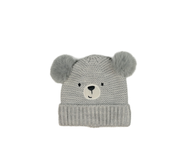 Šedá čepice s oušky a čumáčkem F&F