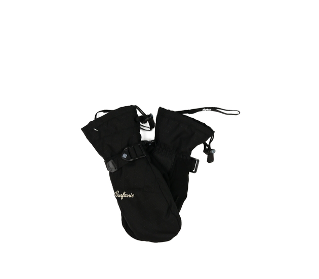 Černé lesklé lyžařské rukavice 