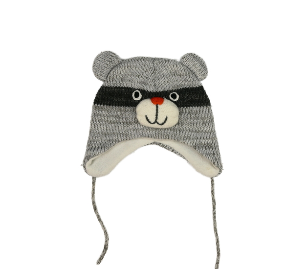 Šedá čepice s čumáčkem