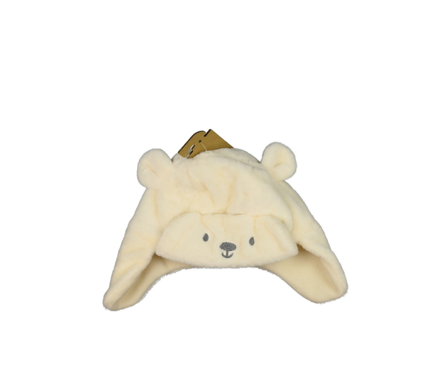 Nová chlupatá krémová čepice Nutmeg