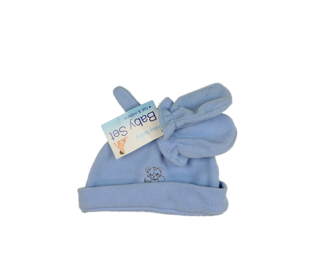 Nová modrá čepice s palčáky