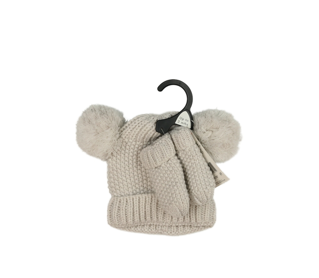 Nová šedá čepice a palčáky F&F