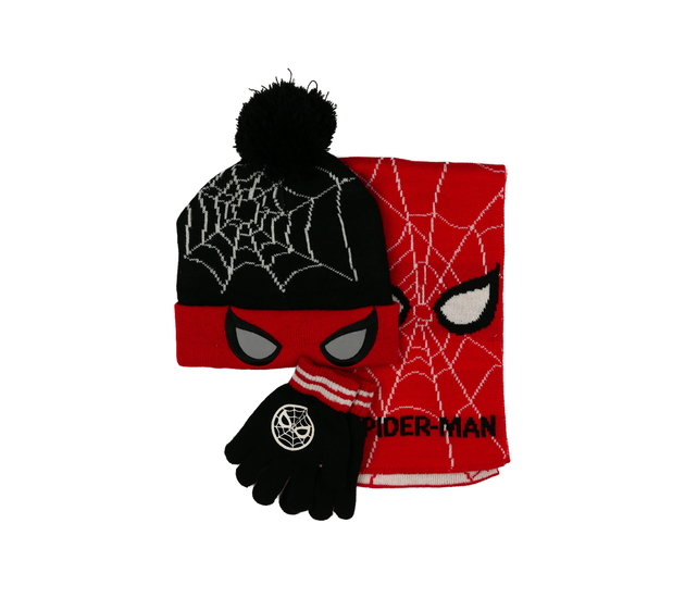 Čepice, šála a rukavice Spider-man Primark 