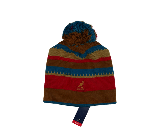 Nová pruhovaná čepice s klokanem 