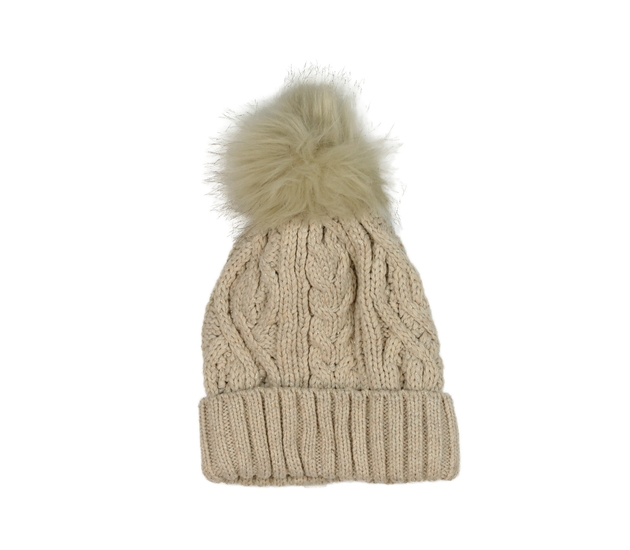 Hnědá lesklá čepice Next