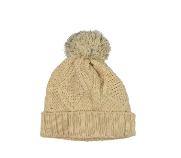 Hnědá čepice s teplou podšívkou