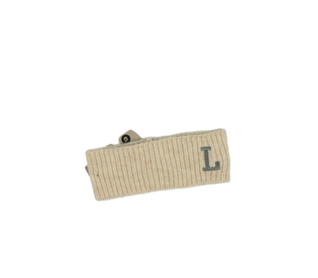 Nový hnědý nákrčník s písmenem L Primark 