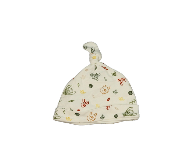 Bílá bavlněná čepice Medvídek Pú Disney Primark 