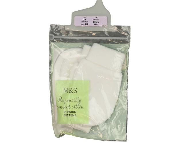 Nové bílé rukavičky 2 páry M&S