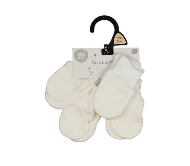 Nové bílé rukavičky 4 páry F&F