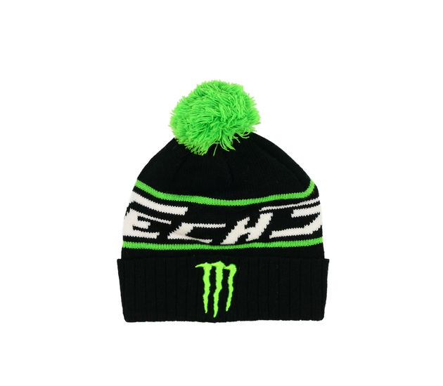 Černo-zelená čepice Monster 