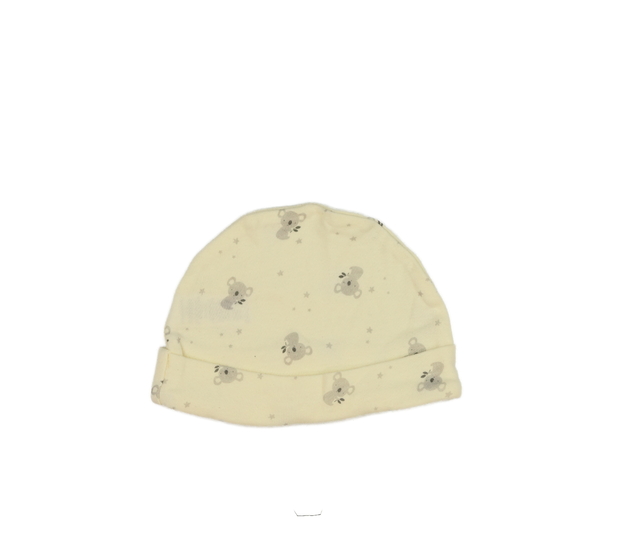 Krémová bavlněná čepice s koalou Tu 