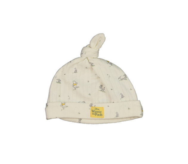Krémová bavlněná čepice Medvídek Pú George
