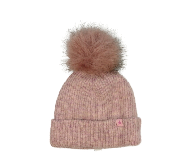 Růžová melírovaná čepice s hvězdou Next