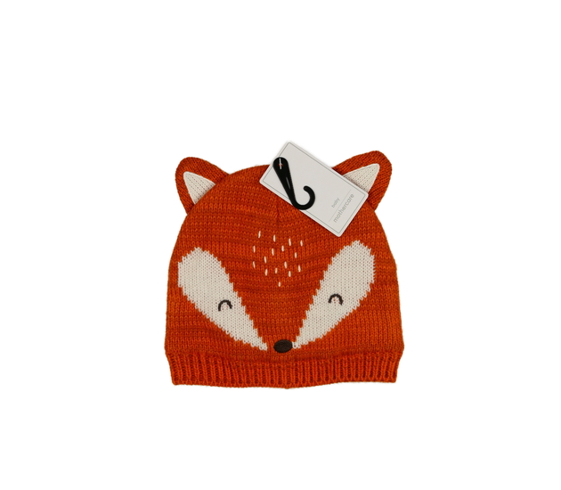 Nová hnědá čepice s liškou Mothercare